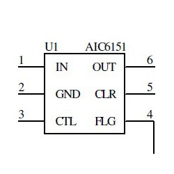 東莞AIC6152 85uA靜態電源電流USB電源開關哪家好